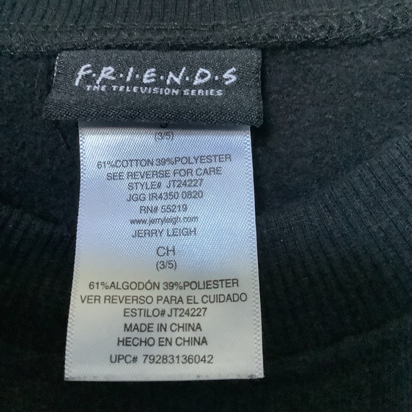 Friends Black and Gray Sweatshirt - Picture 4 of 5
